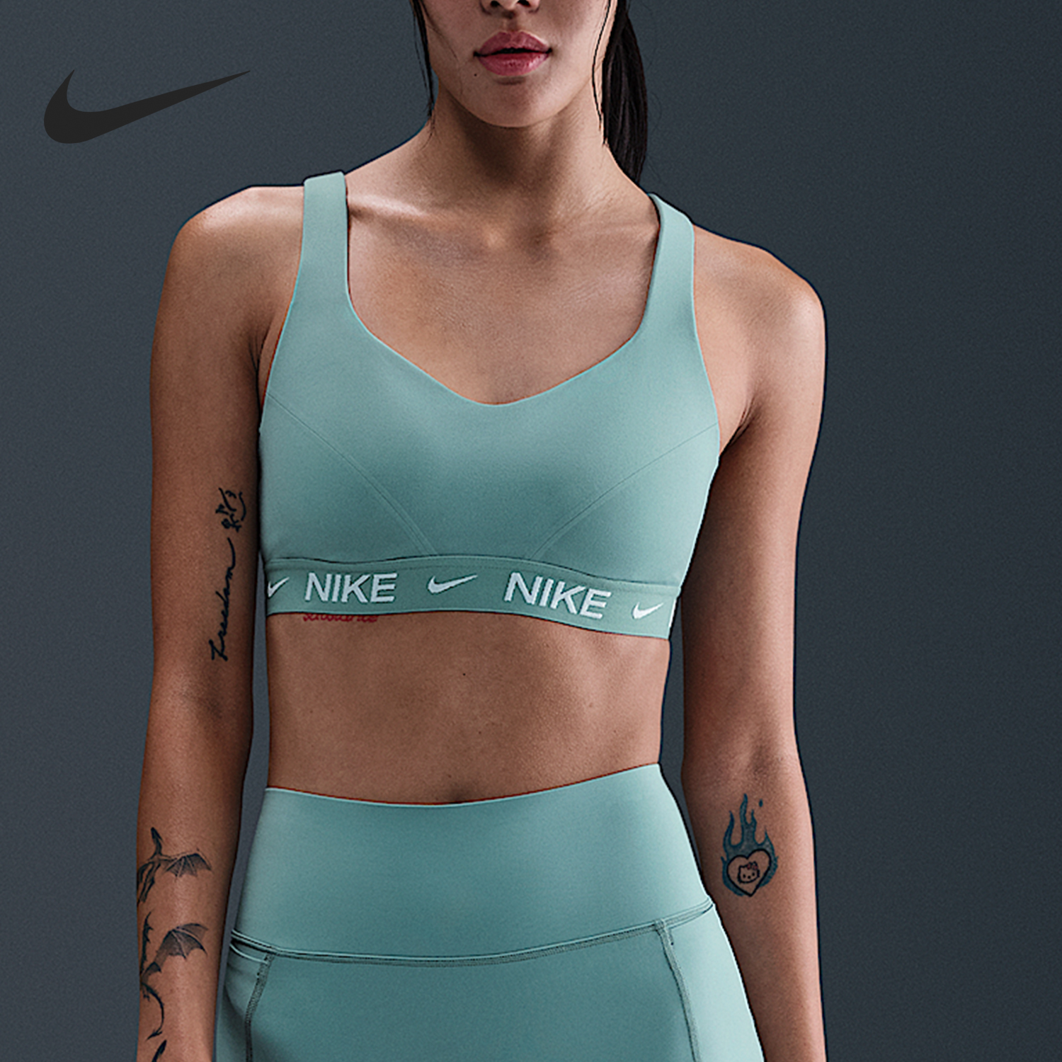 Nike/耐克正品2025夏季款女士透气高强度运动内衣FD1069-017