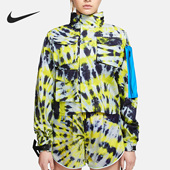 耐克正品 新款 女子印花长袖 Nike 连帽开襟夹克外套CK4808 702