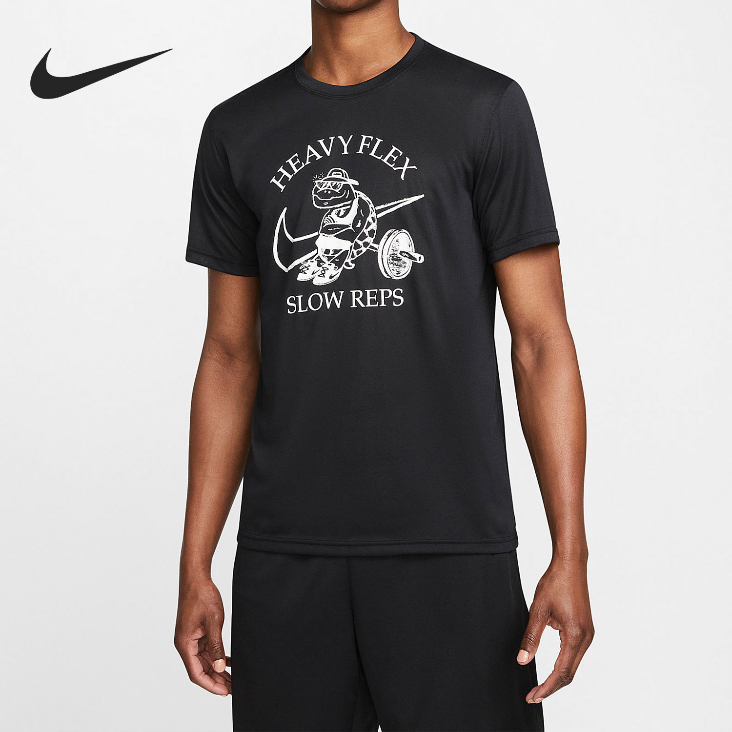 耐克男子印花训练运动T恤