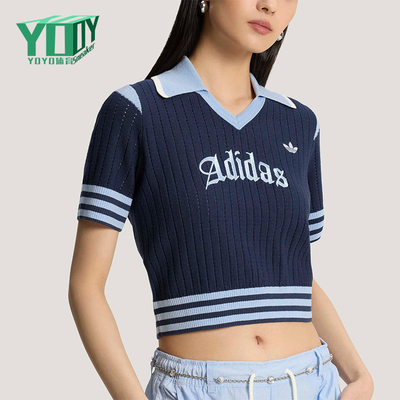 Adidas/阿迪达斯正品三叶草女士运动经典针织短袖POLO衫KT3047