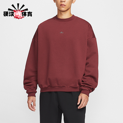Nike/耐克正品2025冬季男士运动加绒圆领宽松篮球卫衣IM5902-619