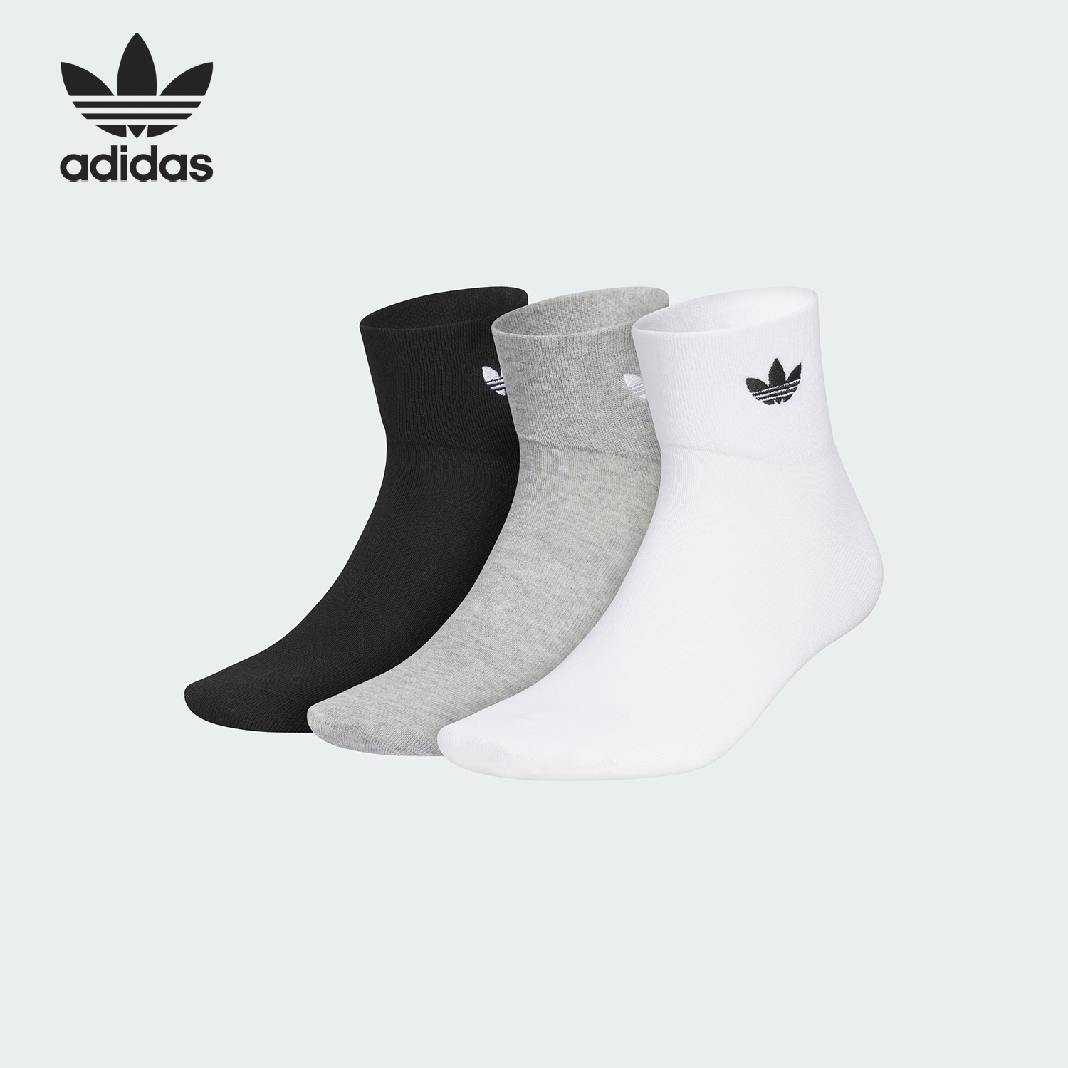 阿迪达斯男女轻薄运动耐穿袜子