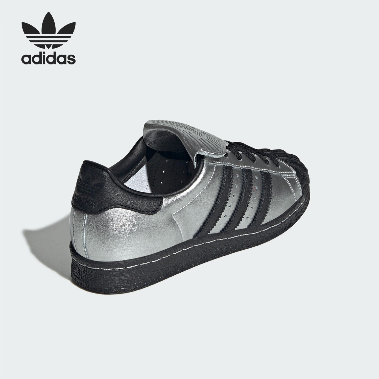 Adidas/阿迪达斯正品三叶草女士经典贝壳头翻盖板鞋JH5669