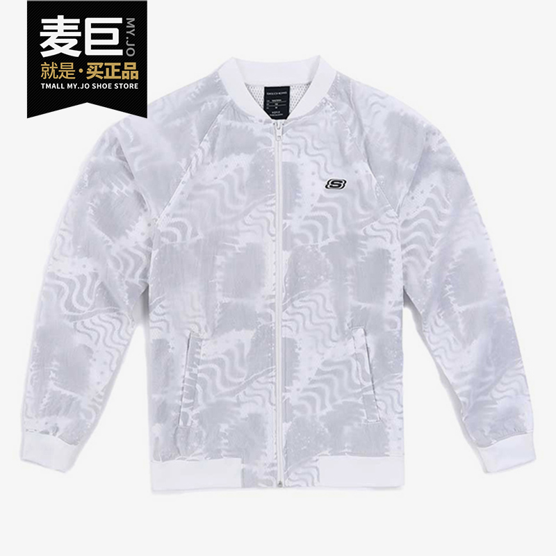 Skechers/斯凯奇正品当季新款 女子时尚印花休闲运动夹克外套
