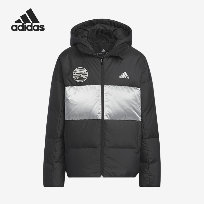 阿迪达斯正品儿童运动羽绒服