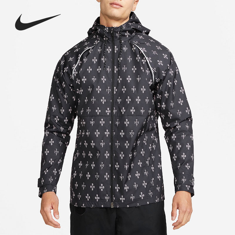 Nike/耐克正品21/22巴黎足球男子运动连帽夹克外套DB4575-010