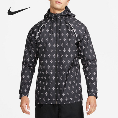 Nike/耐克正品21/22巴黎足球男子运动连帽夹克外套DB4575-010