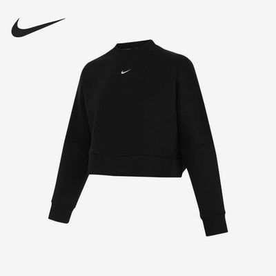 Nike/耐克正品2025春夏款女士短款针织套头卫衣HJ1187-010