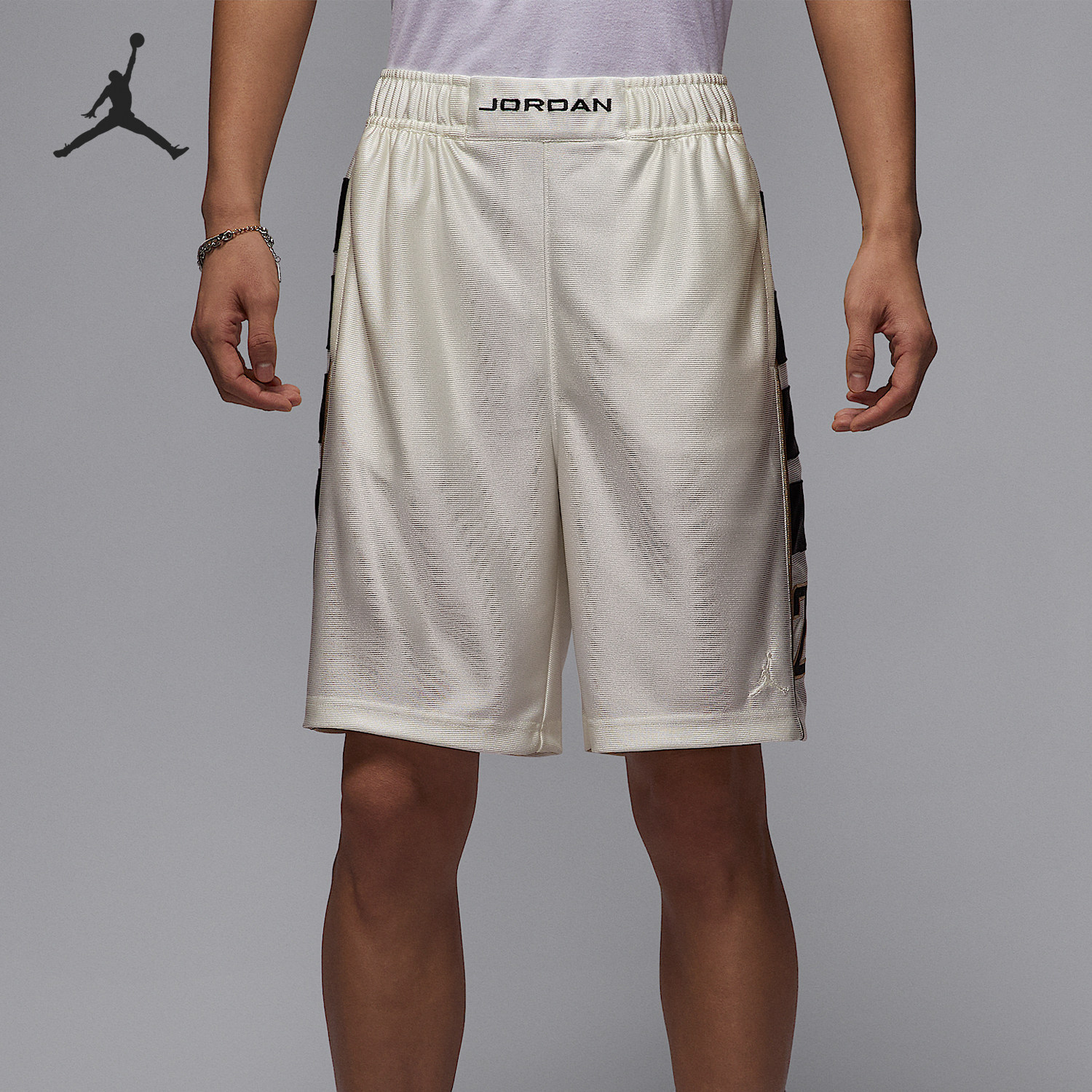 Nike/耐克正品JORDAN男士针织经典刺绣运动短裤HV0561-133