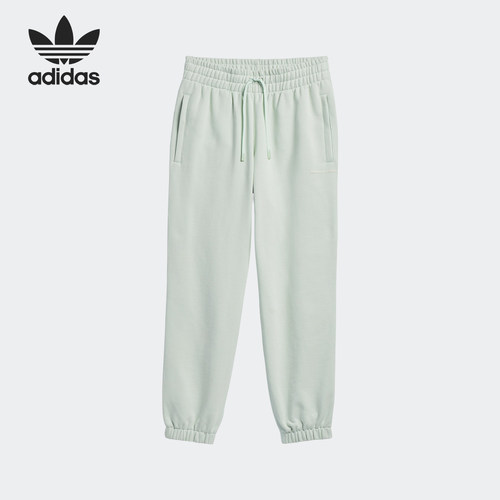 Adidas/阿迪达斯正品三叶草男女同款针织简约透气长裤HS4842