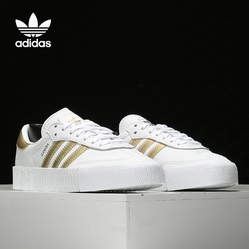 Adidas/阿迪达斯正品三叶草SAMBAROSE W 女子经典厚底板鞋 EE4681