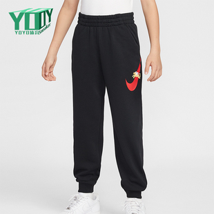 IQ3935 Sportswear大童休闲松紧腰束脚印花长裤 010 耐克正品 Nike