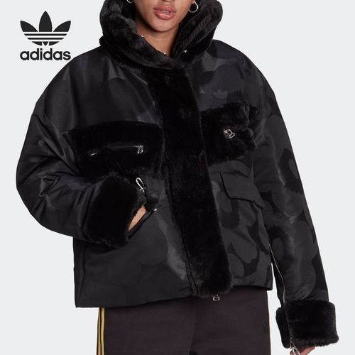 Adidas/阿迪达斯正品三叶草女子时尚休闲保暖羽绒服GU1785