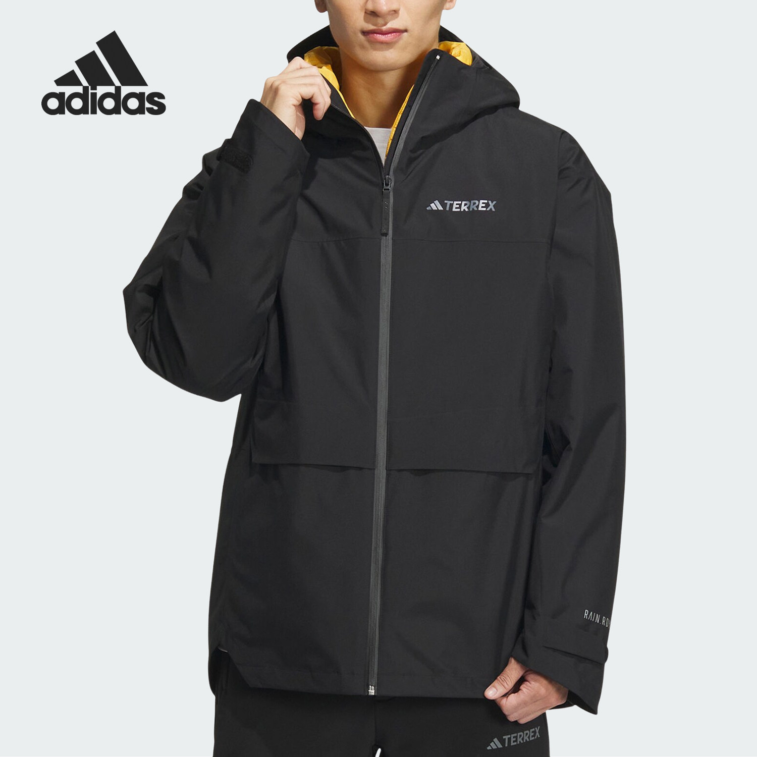 Adidas/阿迪达斯官方正品男士户外防水三合一羽绒冲锋衣IL8988