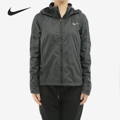 耐克薄绒连帽休闲跑步外套
