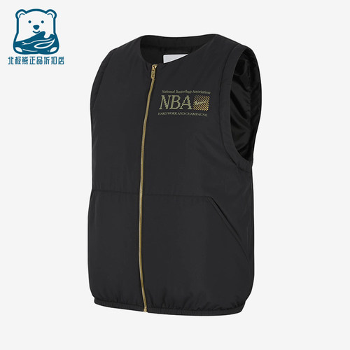 Nike/耐克正品男士运动字母印花图案休闲棉马甲FD8451-010