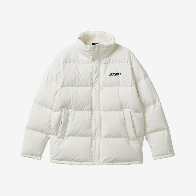 Skechers/斯凯奇正品当季新款男子短款时尚保暖羽绒服外套