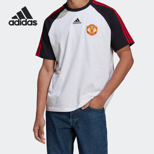 Adidas/阿迪达斯正品当季曼联男子足球训练针织短袖H64070