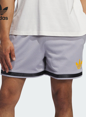 Adidas/阿迪达斯正品三叶草男女舒适透气运动休闲短裤IY7386