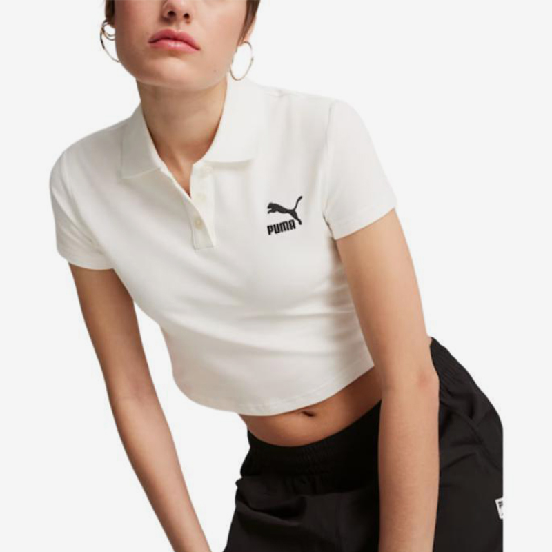Puma/彪马正品夏季款女士短款修身休闲透气Polo衫628048-02