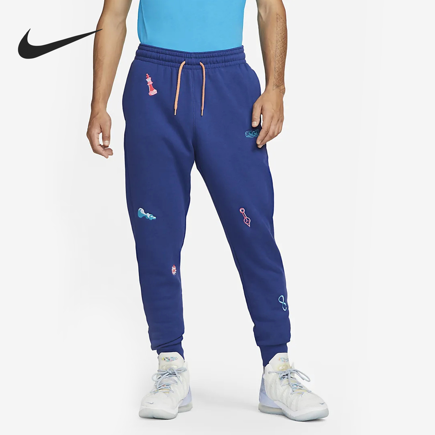 Nike/耐克正品秋冬新款男子加绒保暖运动休闲长裤DQ6146-455