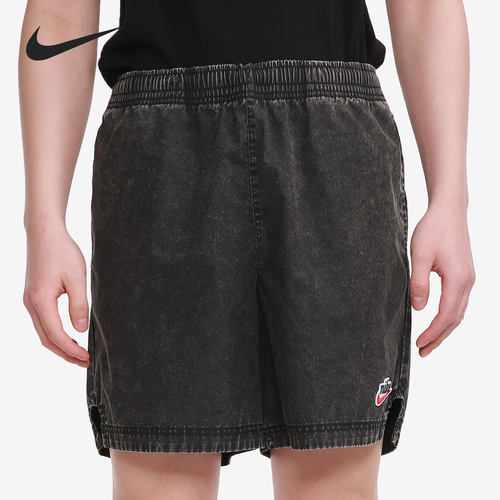 Nike/耐克正品男子复古水洗宽松运动五分牛仔裤 DC1878-010