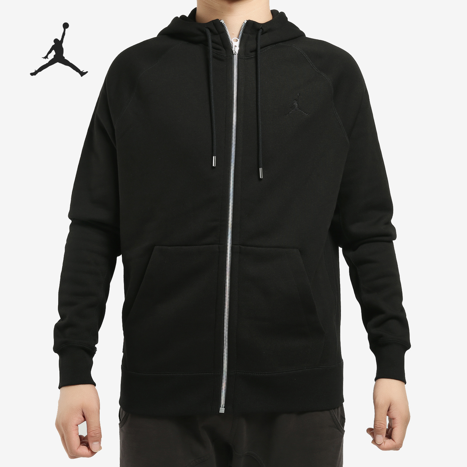 Nike/耐克正品JORDAN男士针织连帽加绒运动外套AV2961-010