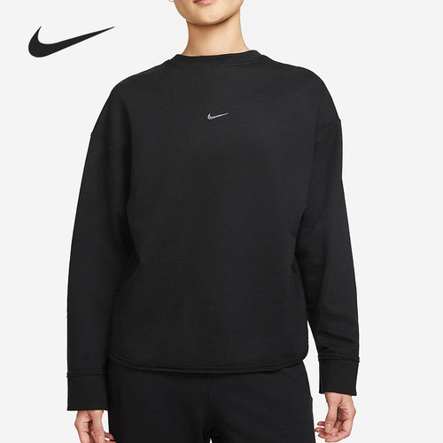 Nike/耐克正品YOGA LUXE女起绒长袖圆领卫衣套头衫DM6976-010