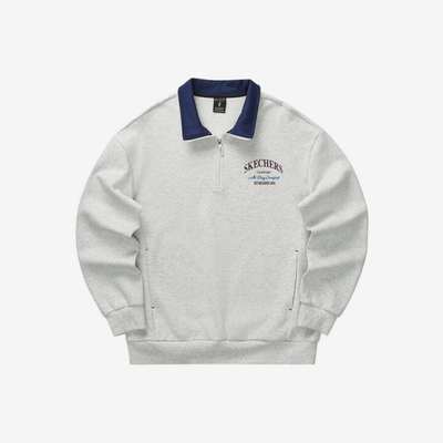 斯凯奇男女针织字母印花卫衣