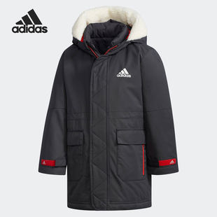 小童保暖连帽休闲羽绒服 Adidas 新款 当季 DM7120 阿迪达斯正品