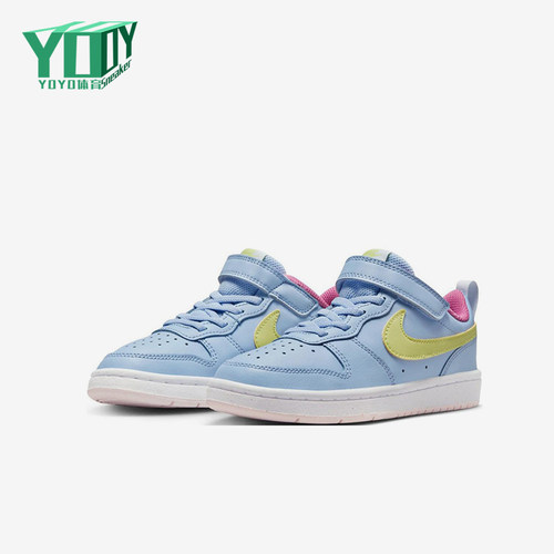 Nike/耐克正品2025春季款小童日常魔术贴低帮耐磨板鞋BQ5451-405