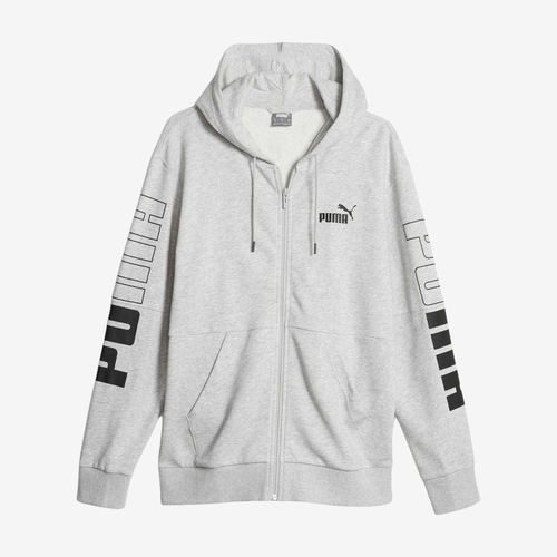 Puma彪马正品休闲男连帽拉链长袖修身字母日常出行卫衣678487-04