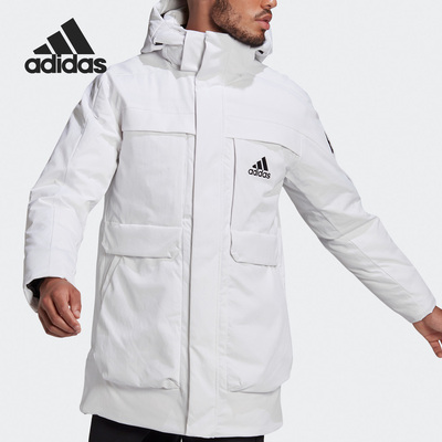 Adidas/阿迪达斯正品男子冬季连帽保暖户外运动羽绒服外套 GN9838