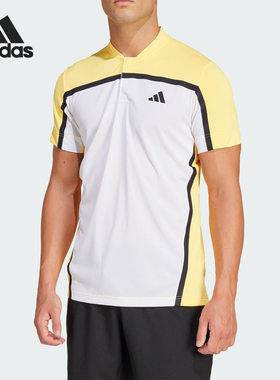 Adidas/阿迪达斯正品新款男士网球修身短袖翻领POLO衫IS8969
