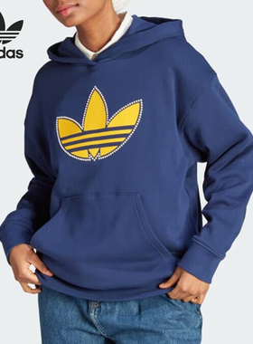Adidas/阿迪达斯正品三叶草女子经典时尚连帽运动卫衣IL2422
