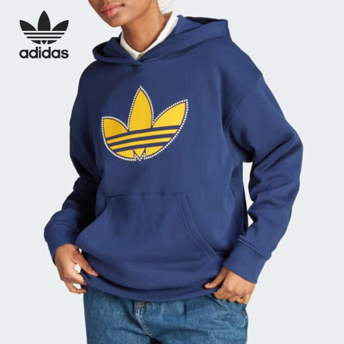 Adidas/阿迪达斯正品三叶草女子经典时尚连帽运动卫衣IL2422