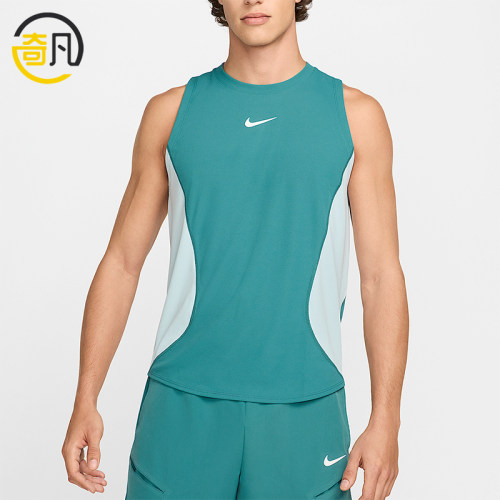 Nike/耐克正品男士圆领套头舒适休闲无袖背心T恤HQ6406-379