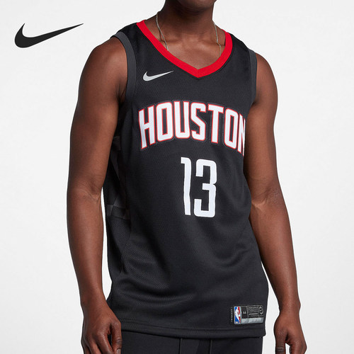 Nike/耐克正品哈登火箭队SW球迷版男士篮球背心877206-010