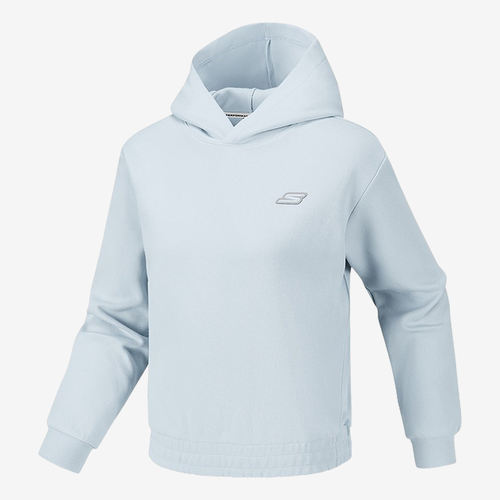 Skechers斯凯奇正品儿童基础运动连帽套头长袖T恤P126W012-01DS