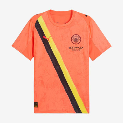Puma彪马正品Kidsuper MCFC男女拼色圆领短袖T恤781068-08