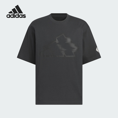 Adidas/阿迪达斯正品2025夏季款男士宽松针织运动短袖KB5949