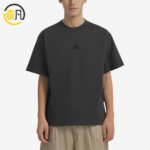 Adidas/阿迪达斯正品套头运动风休闲短袖T恤男短袖T恤KB4874