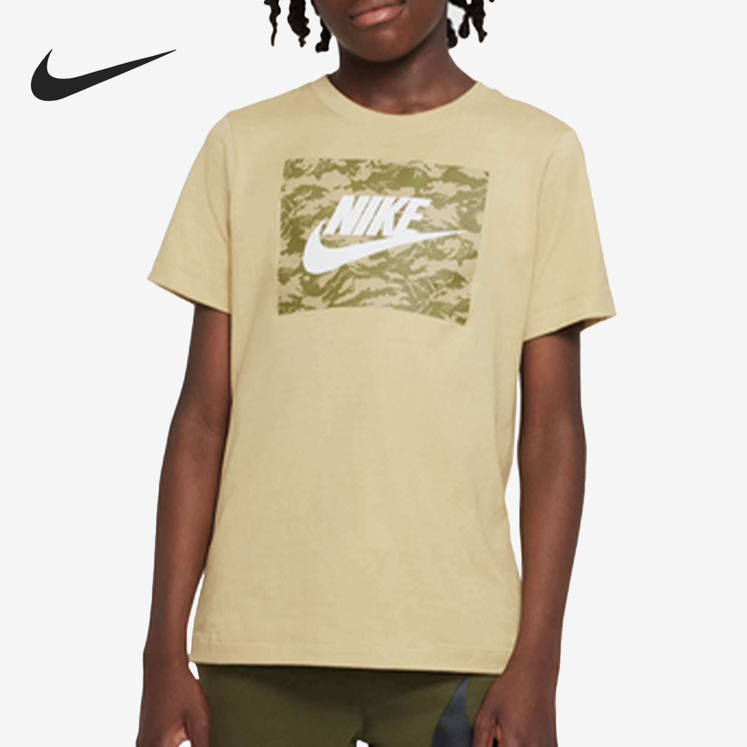 Nike/耐克正品当季新款大童时尚休闲短袖上衣DR9728-718