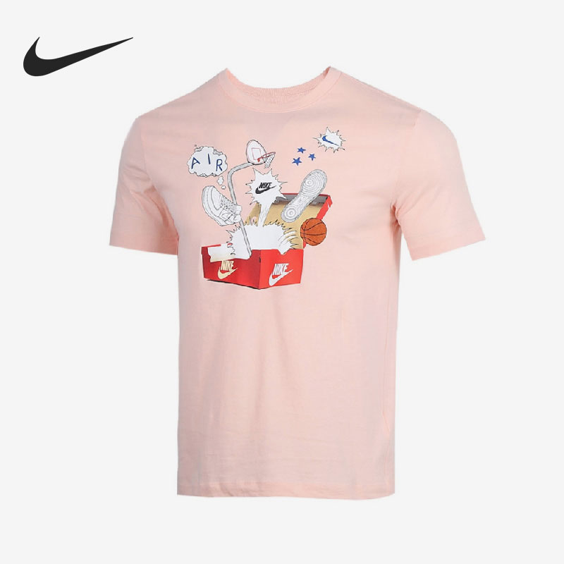 Nike/耐克正品 夏季男子鞋盒印花运动休闲透气短袖T恤DH0016-664