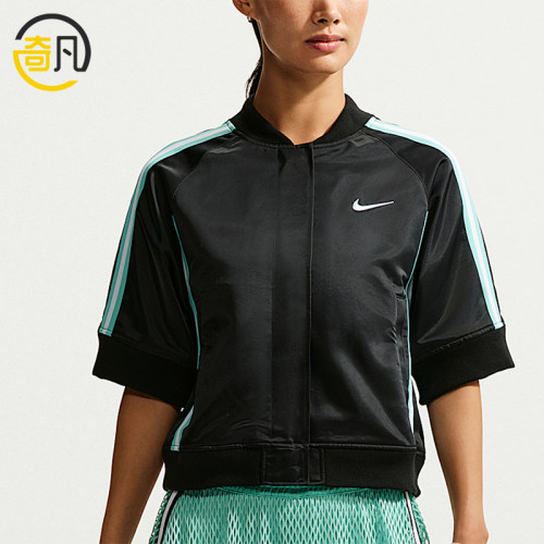 Nike/耐克正品Court Slam女士梭织立领短袖网球T恤IQ2683-010