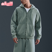 耐克正品 Solo Swoosh男士 Nike 运动针织宽松加绒外套HV1085 364