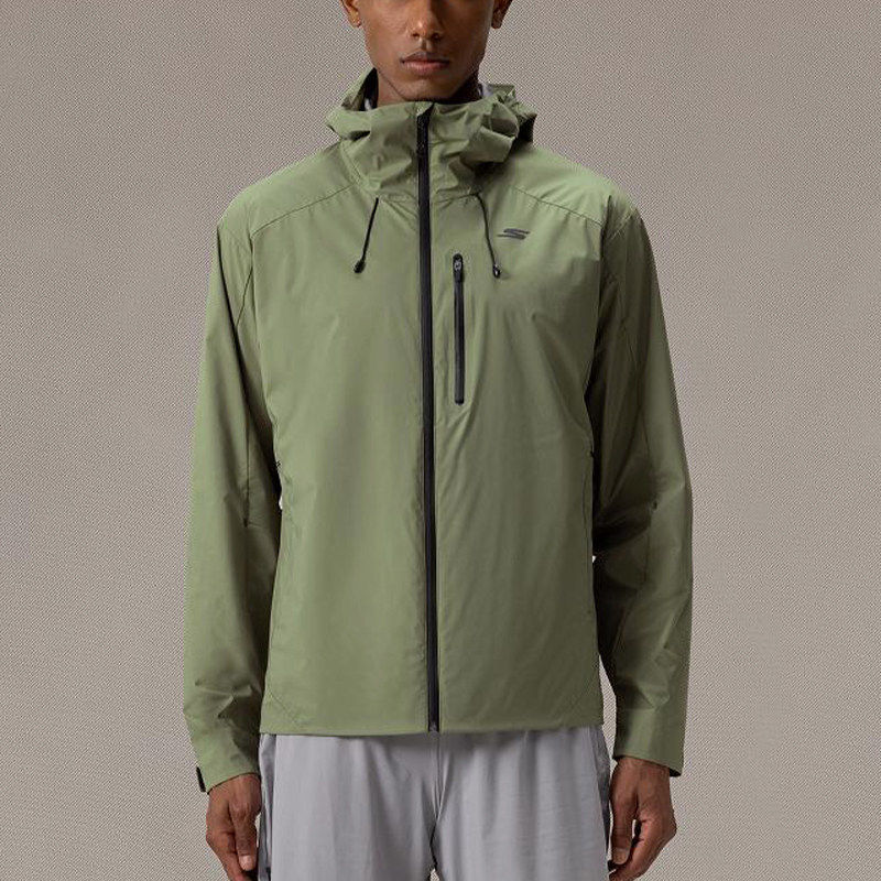 Skechers/斯凯奇正品春秋款男士拉链口袋梭织连帽外套P324M052