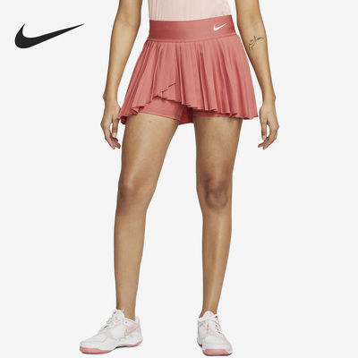 Nike/耐克正品DRI-FIT女子运动时尚褶裥网球短裙DR6850-655