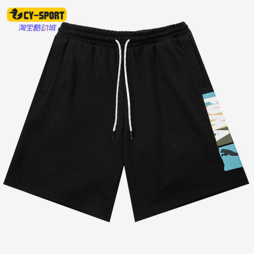 Puma/彪马正品夏新款男子跑步运动休闲透气舒适系带短裤536925-01