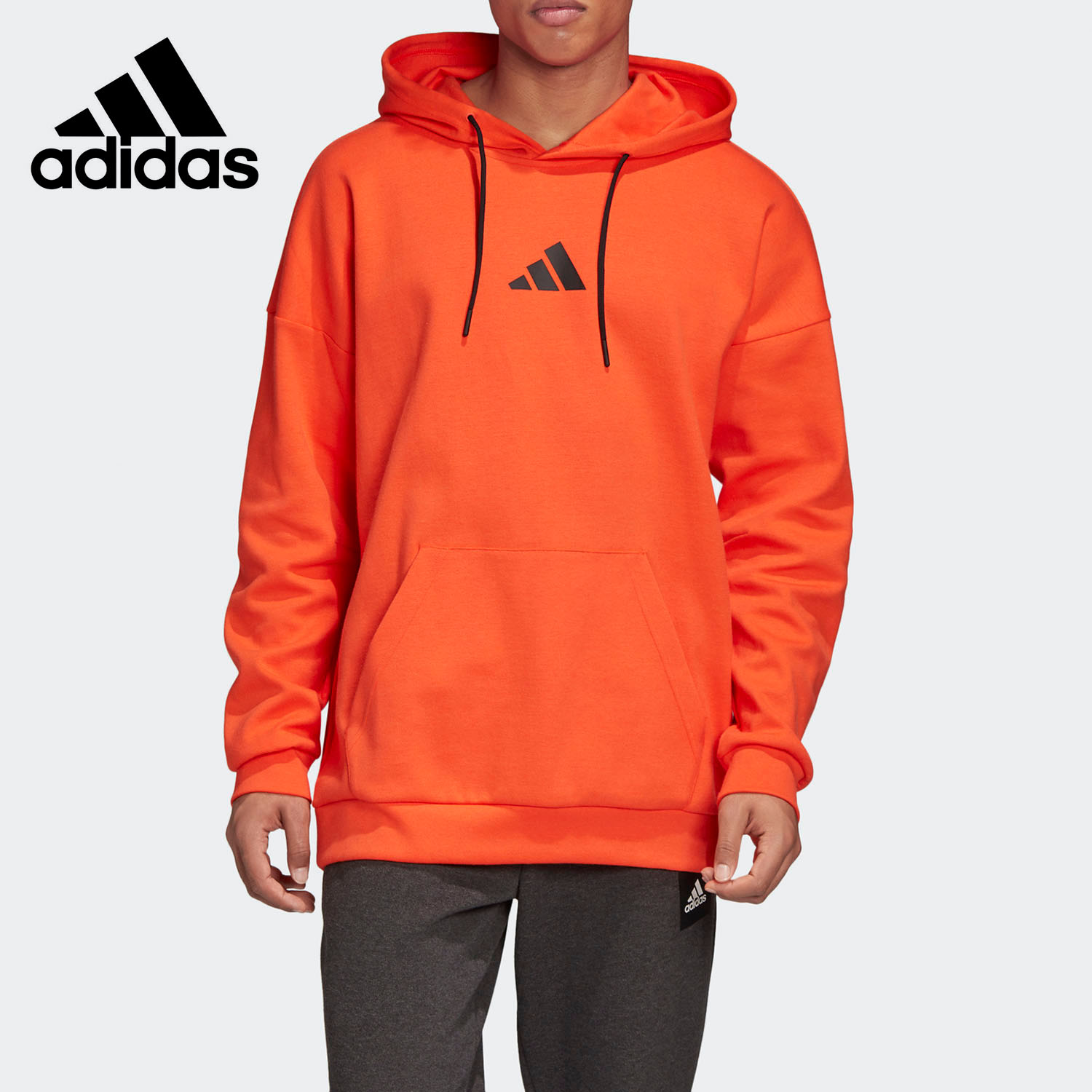 Adidas/阿迪达斯正品春季新款男子运动休闲套头卫衣 FQ7632